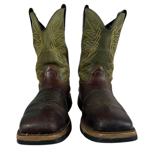 Red Wing Shoes Irish Setter Work 11" Marshall Boot Square Toe Green Mens US 8.5D - Picture 2 of 14